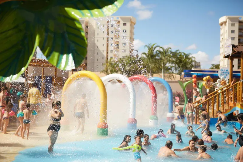 Playground aquático infantil do Clube Privé