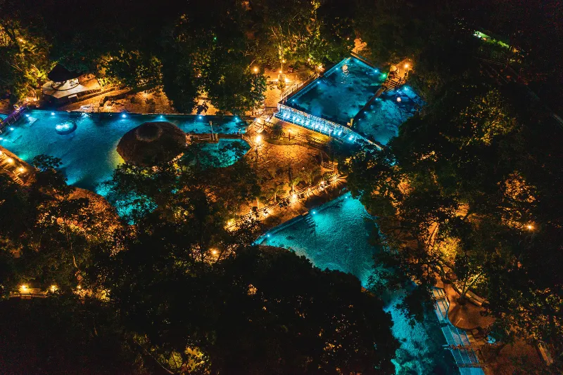 Vista aérea do Parque das Fontes