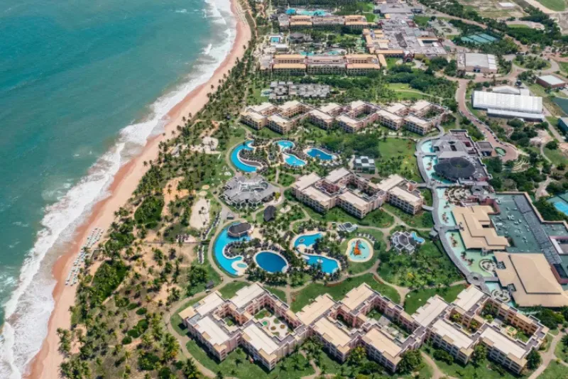 Foto aérea vista mar