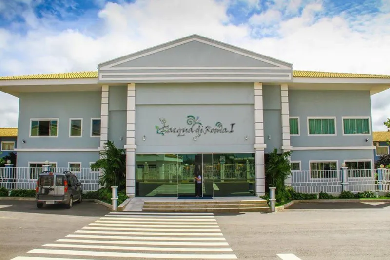 Foto da entrada do hotel