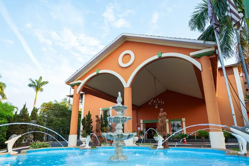 Foto frontal do Thermas de Olimpia Resort