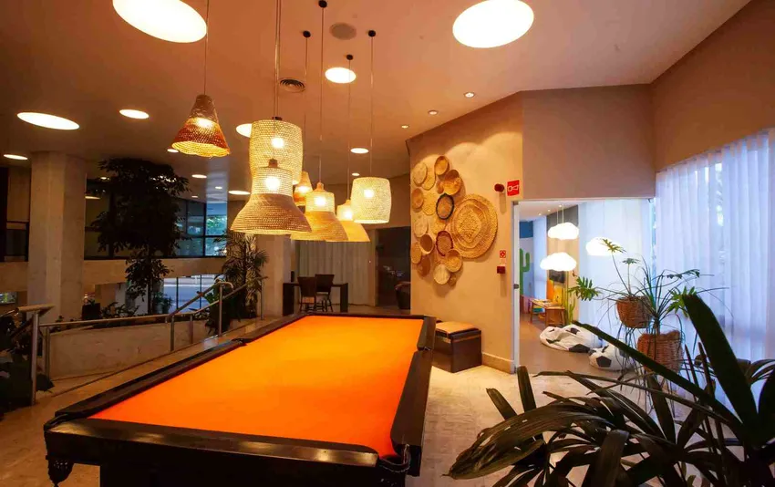 Foto da sala de jogos