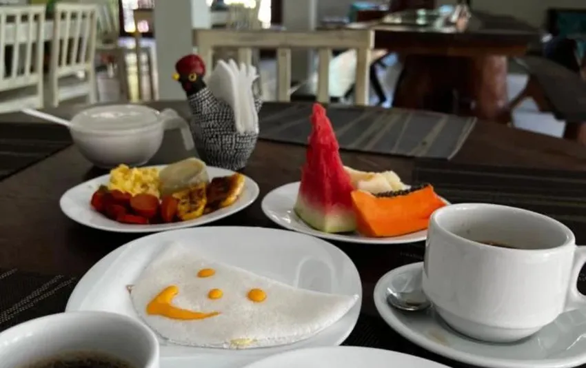 Foto do café da manhã