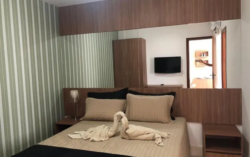 Foto da acomodação cama de casal