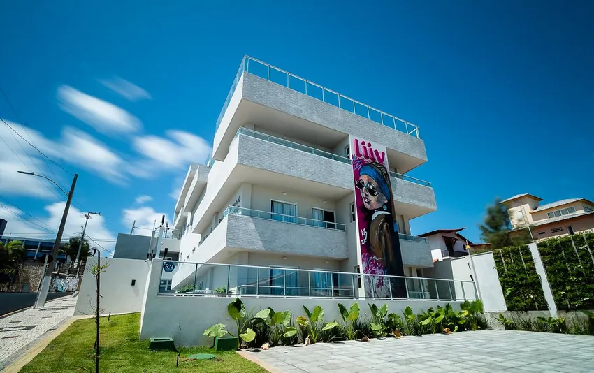 Foto da parte externa do hotel