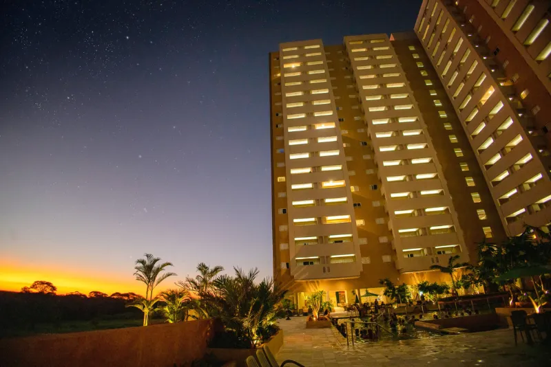 Foto de um por-do sol lindo aqui no hotel