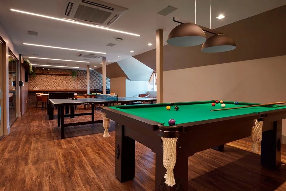Foto da sala de jogos