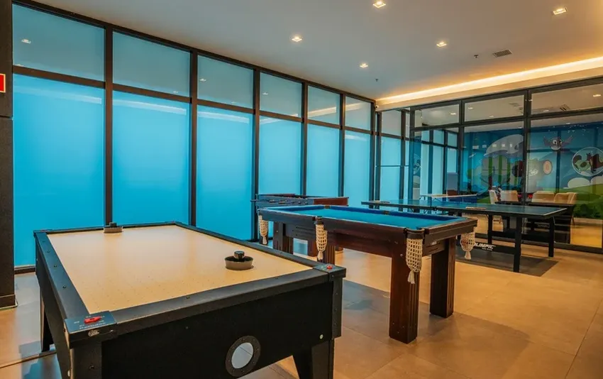 Foto da sala de jogos