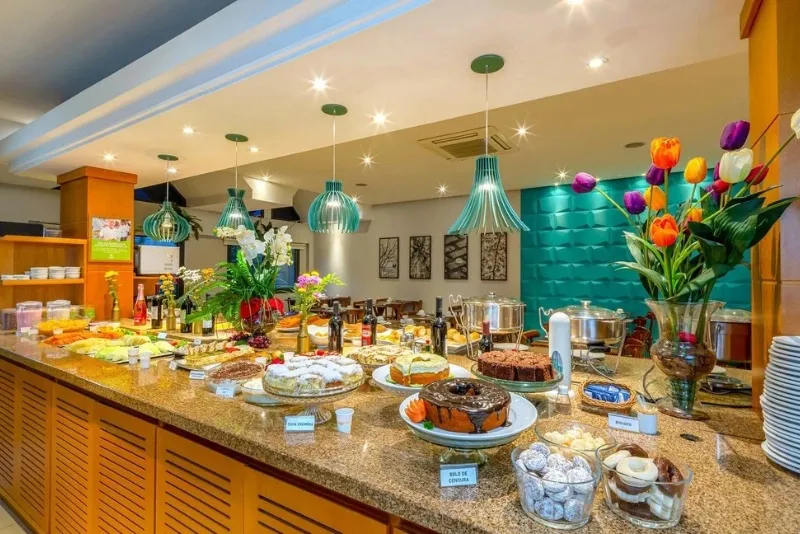 Foto das comidas servidas no restaurante