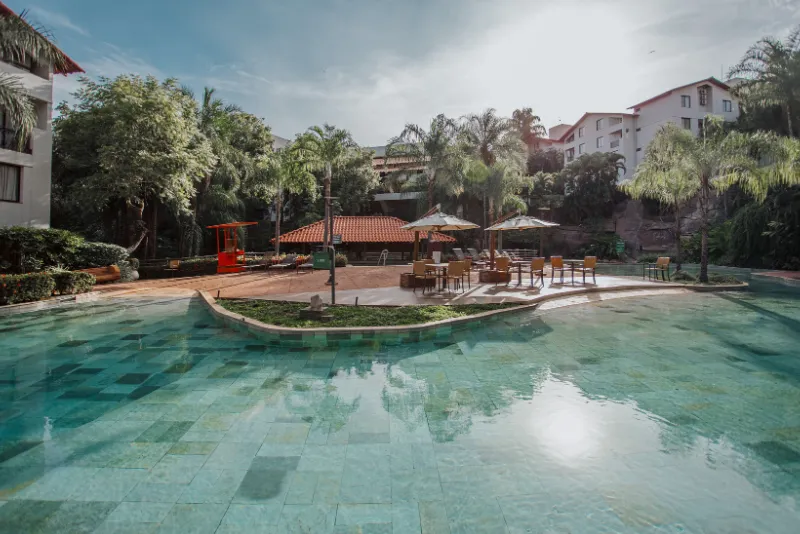Foto da piscina do hotel