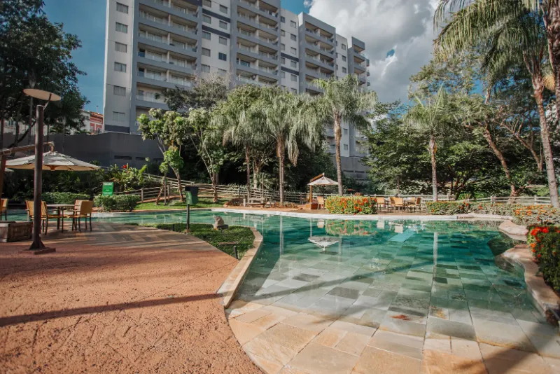 Foto da píscina do hotel
