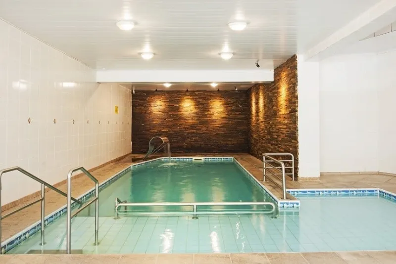 Foto das piscinas cobertas