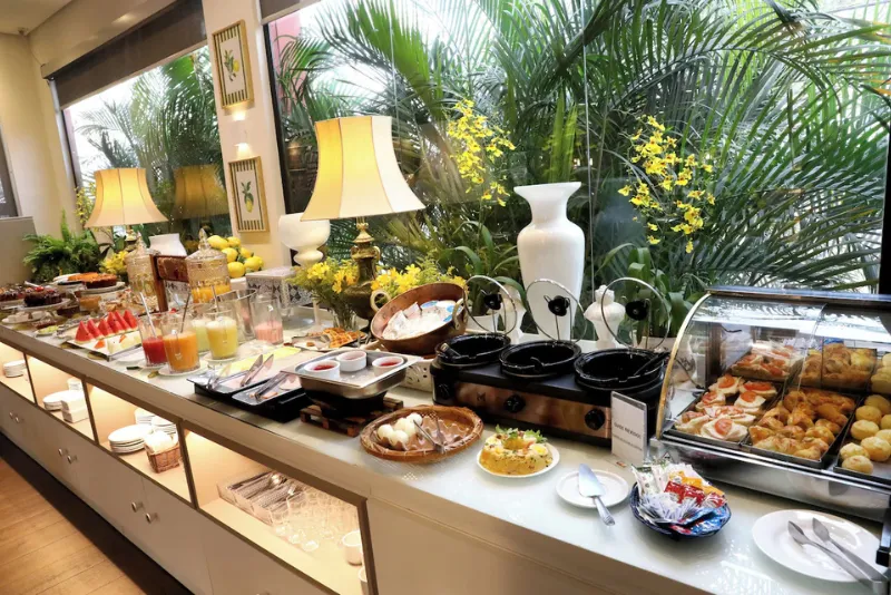 Foto dos alimentos servidos no restaurante