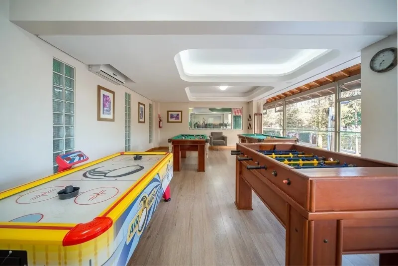 Foto da sala de jogos