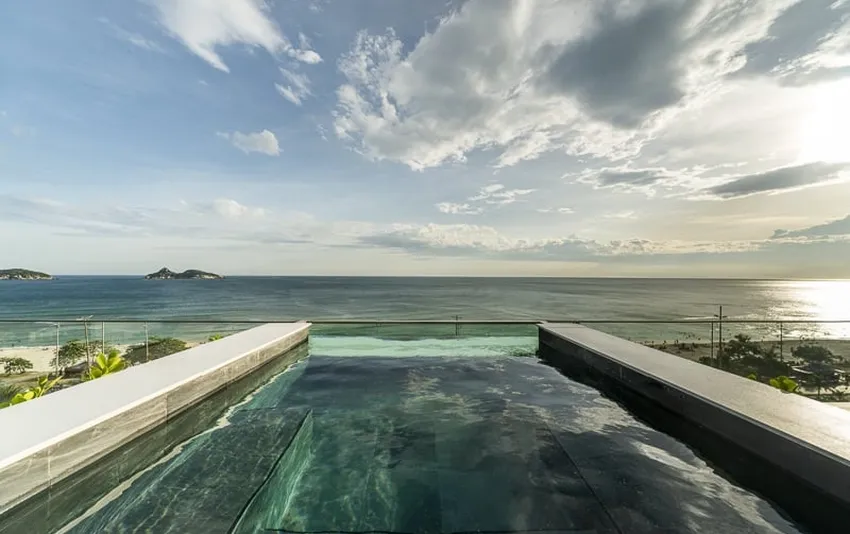 Foto vista praia