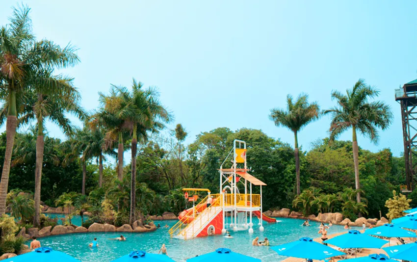 Foto da piscinas das crianças