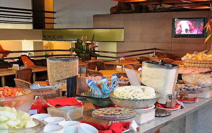 Foto dos alimentos servidos