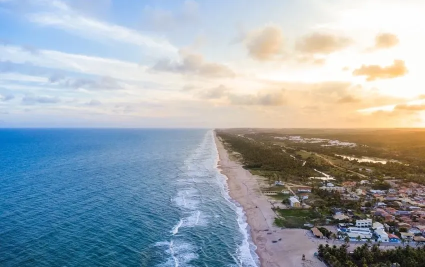 Foto vista praia