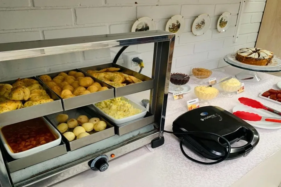 Foto dos alimentos servidos no restaurantes