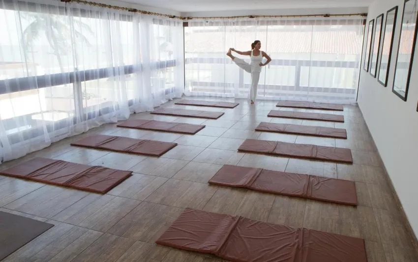 Foto da sala de yoga
