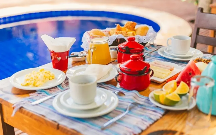 Foto do café da manhã