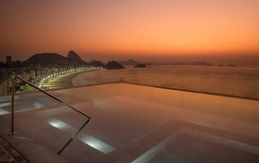 Foto vista praia