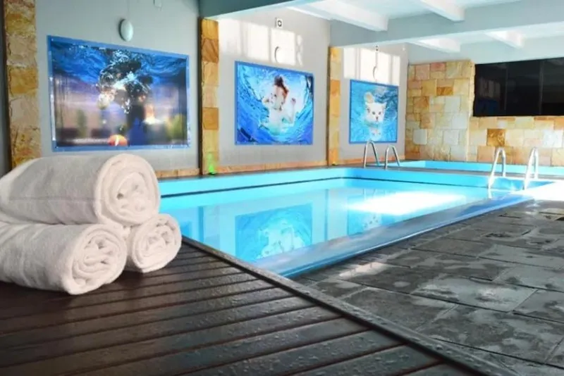 Foto da piscina aquecida