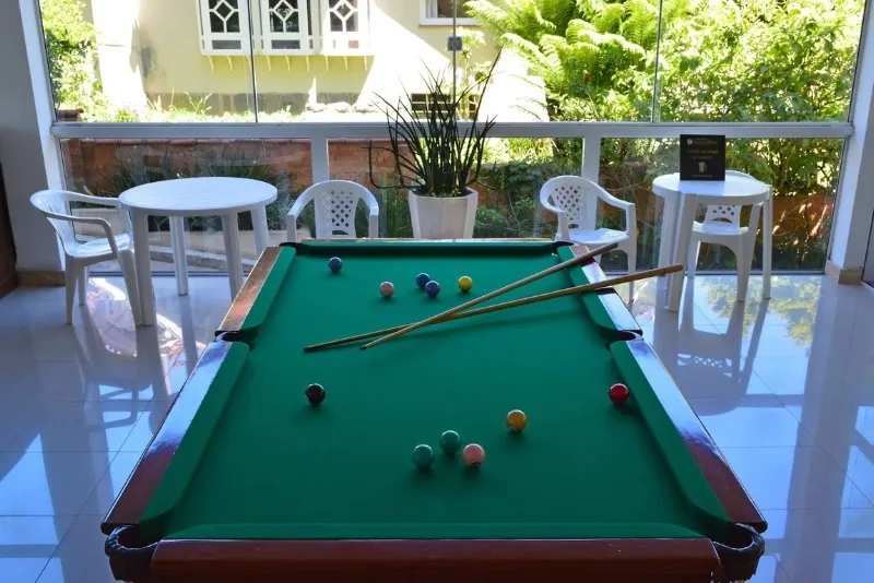 Foto da sala de jogos