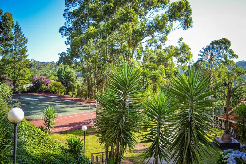 Foto das quadras de esporte