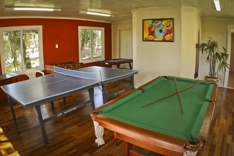 Foto da sala de jogos