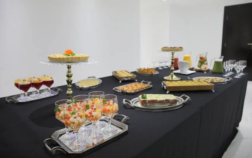 Foto dos alimentos servidos