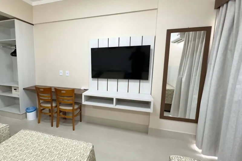 Foto do conforto que é dentro dos quartos