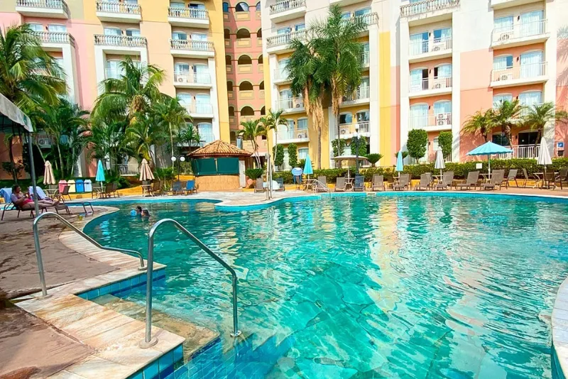 Foto da piscina do Thermas de Olimpia Resort