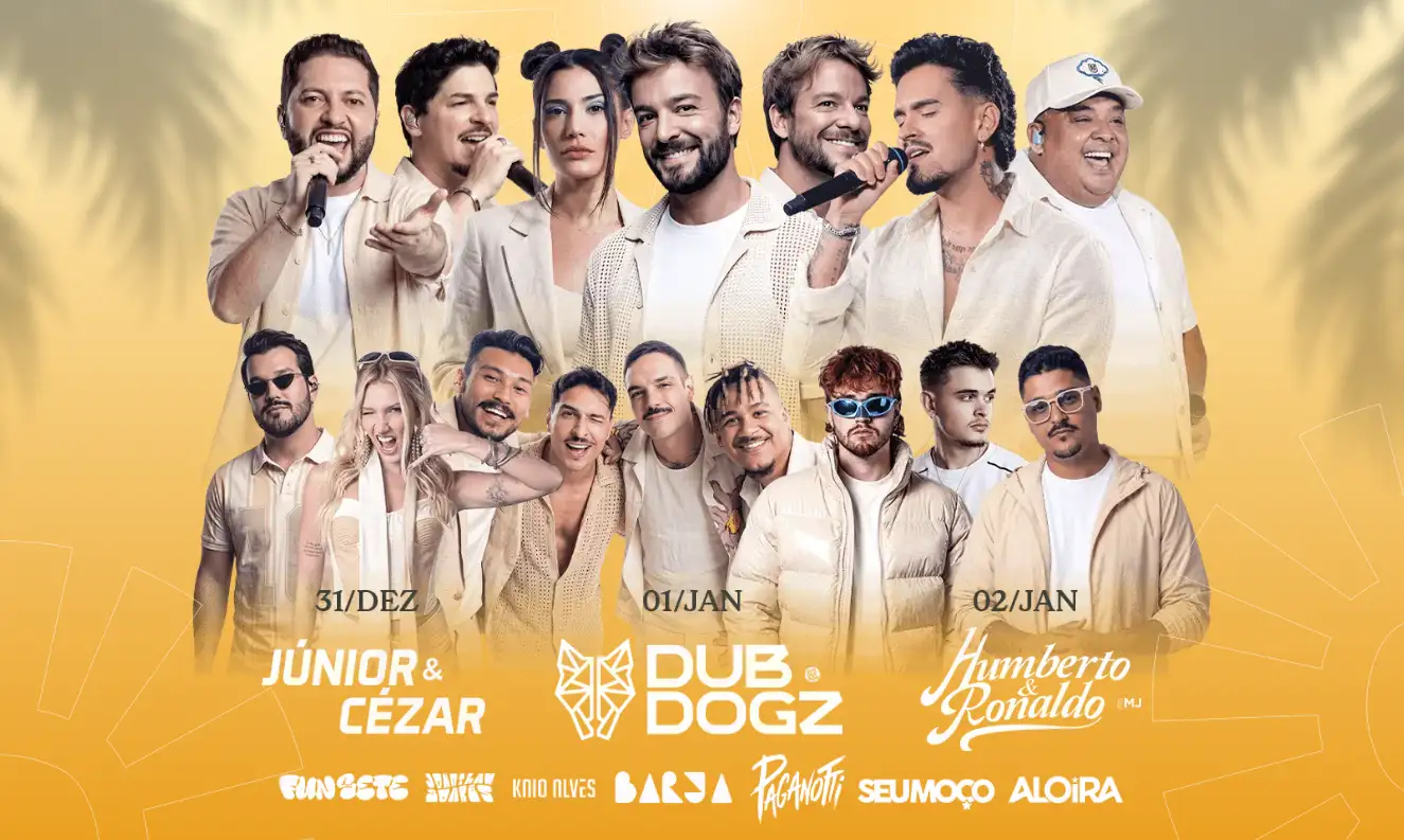 Olímpia Paradise: 3 dias de festa para começar 2027 em grande estilo